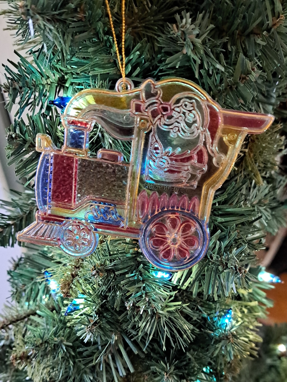 Colorful Train Ornament Kids Toy - Multicolor 4"x1/8"x3"